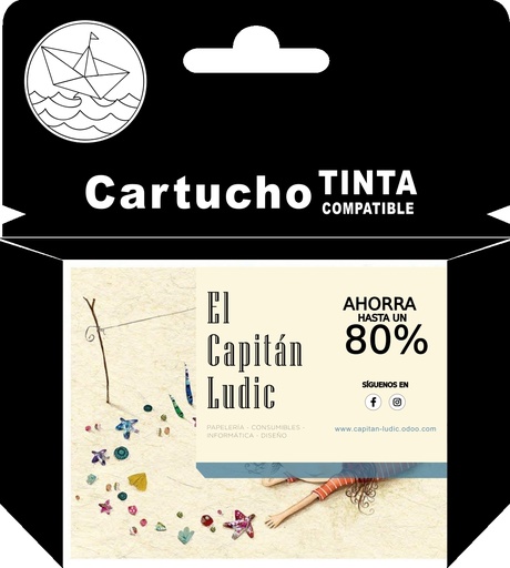 [H304N] Cartucho Alternativo HP N9K08AE(304XL) BK*E(14ML）SHOW INK LEVEL